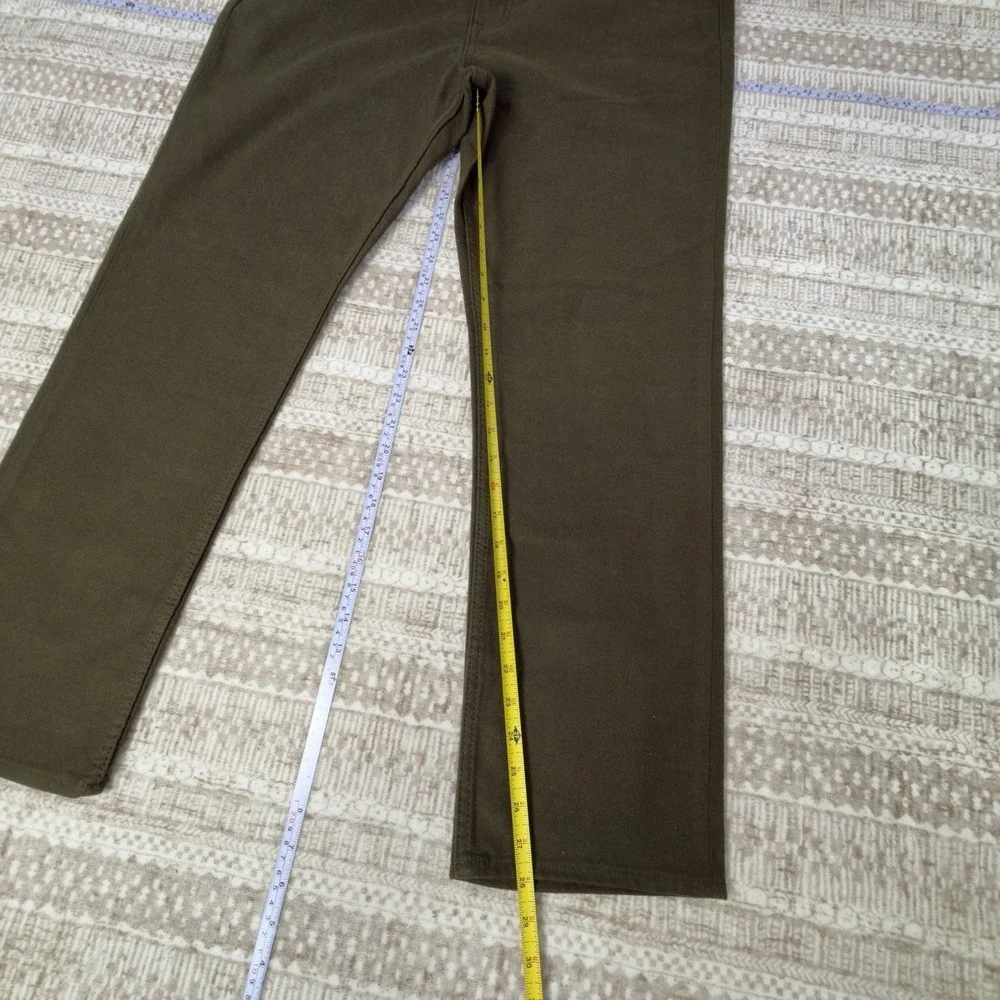 NEW Banana Republic Travel Jean Men's 36 x 30 Olive Green Slim Fit Stretch